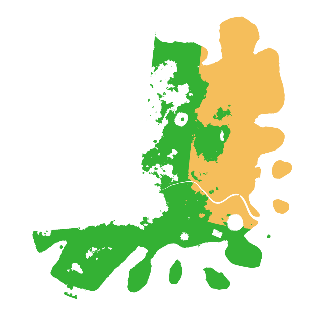 Biome Rust Map: Procedural Map, Size: 3500, Seed: 1065171261