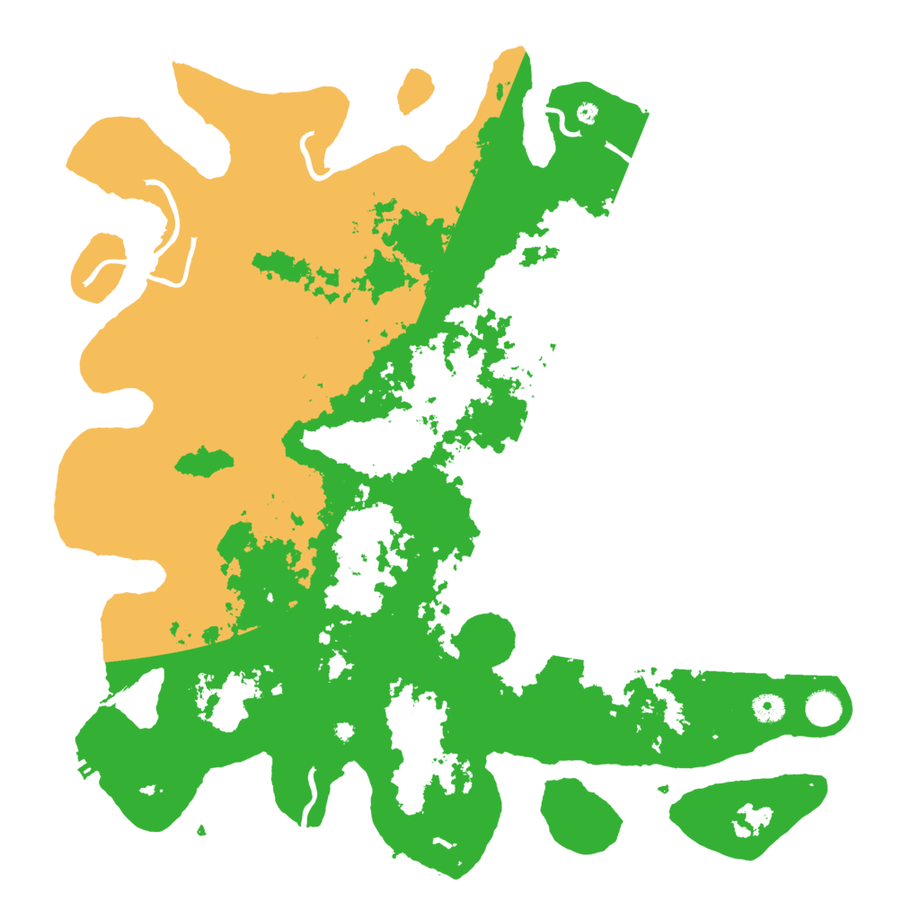 Biome Rust Map: Procedural Map, Size: 4500, Seed: 151296185