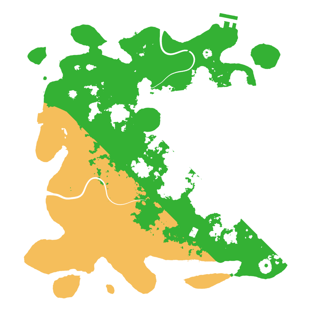Biome Rust Map: Procedural Map, Size: 3500, Seed: 15848083