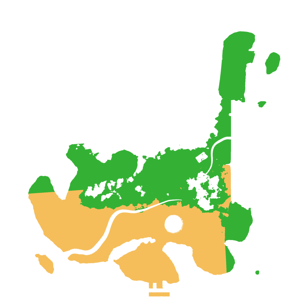 Biome Rust Map: Procedural Map, Size: 3000, Seed: 69872