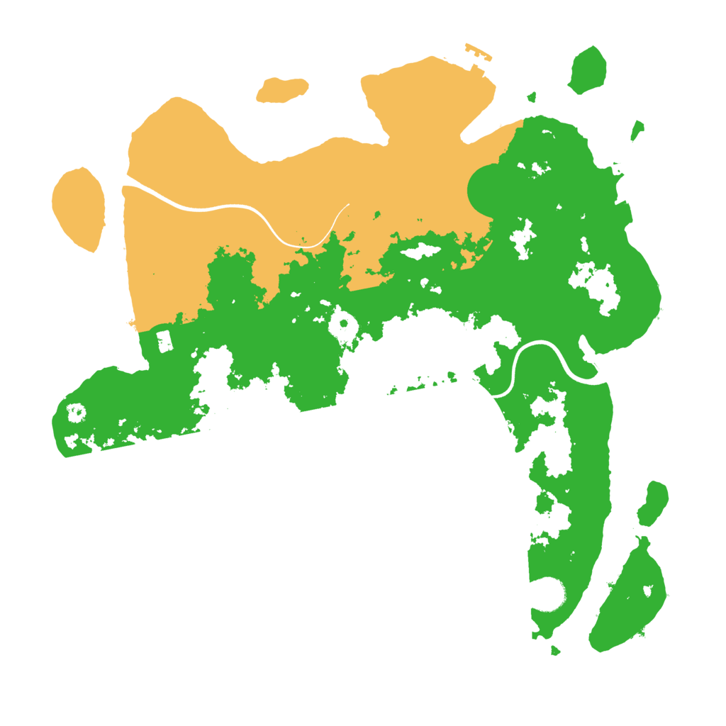Biome Rust Map: Procedural Map, Size: 3700, Seed: 3700
