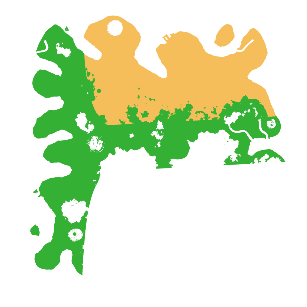 Biome Rust Map: Procedural Map, Size: 3500, Seed: 98825254
