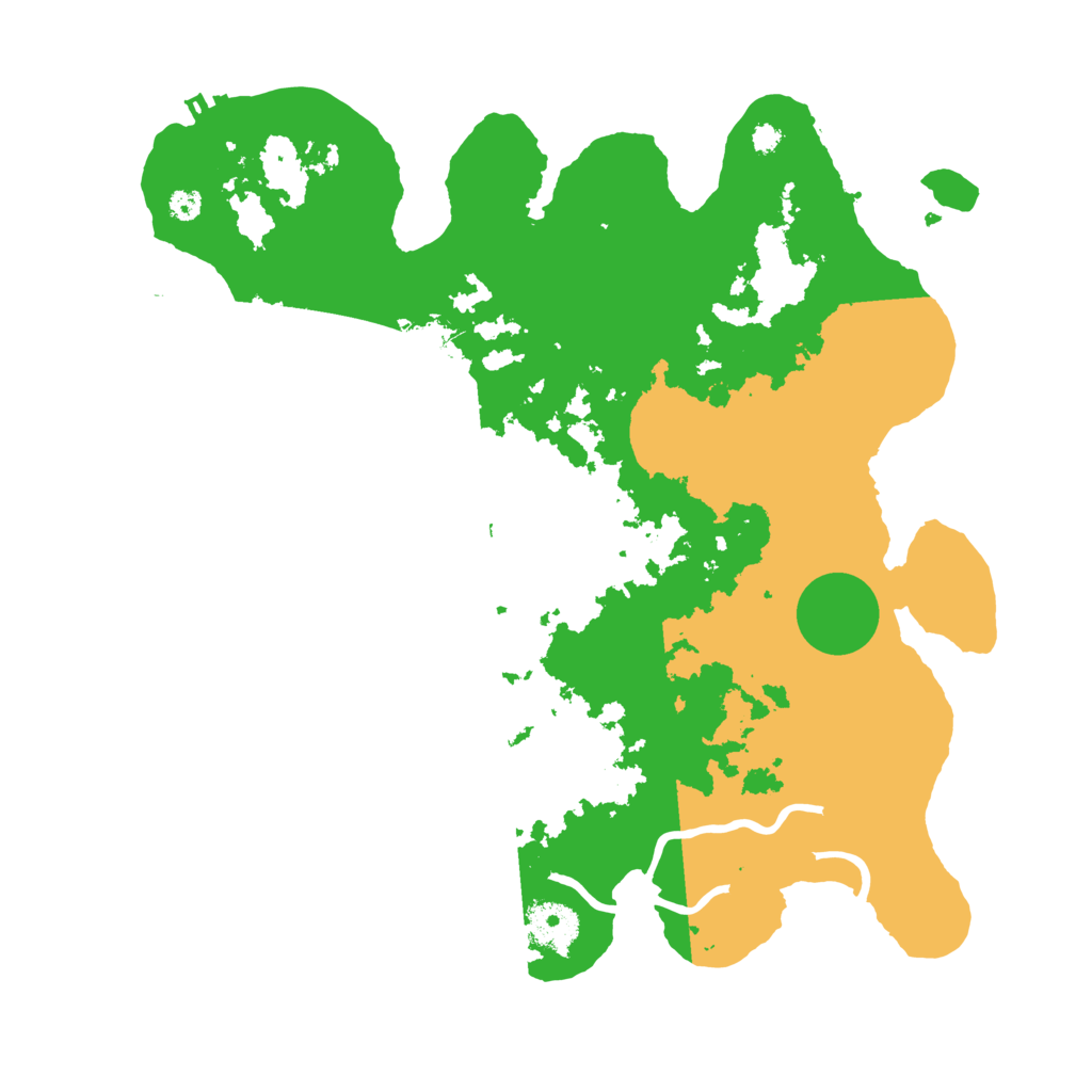 Biome Rust Map: Procedural Map, Size: 3500, Seed: 258915951