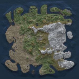 Thumbnail Rust Map: Procedural Map, Size: 4000, Seed: 354264328, 18 Monuments