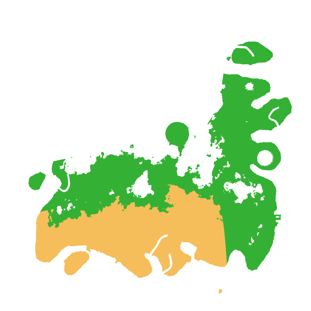 Biome Rust Map: Procedural Map, Size: 3500, Seed: 52317994