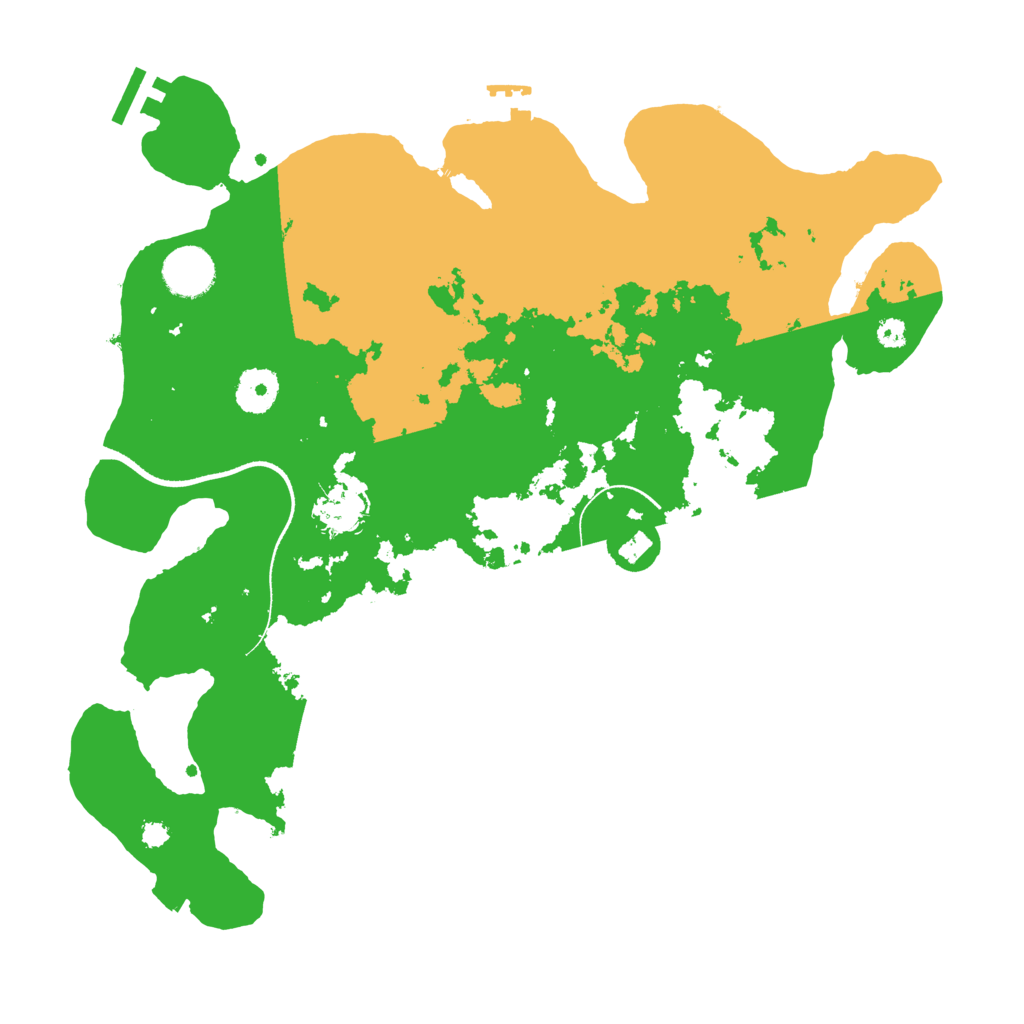 Biome Rust Map: Procedural Map, Size: 3500, Seed: 89896319
