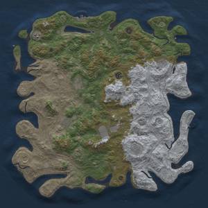 Thumbnail Rust Map: Procedural Map, Size: 4800, Seed: 520609726, 20 Monuments