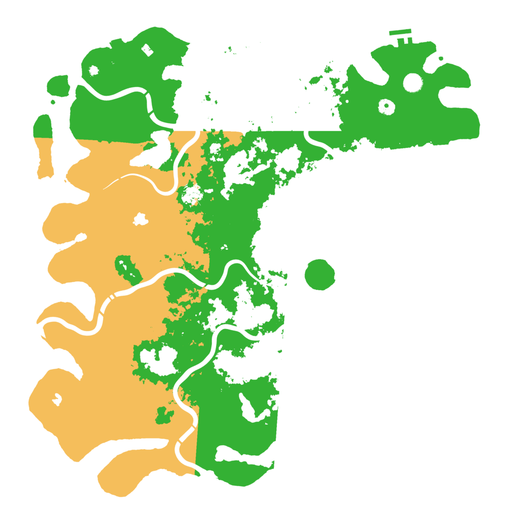 Biome Rust Map: Procedural Map, Size: 4800, Seed: 520609726