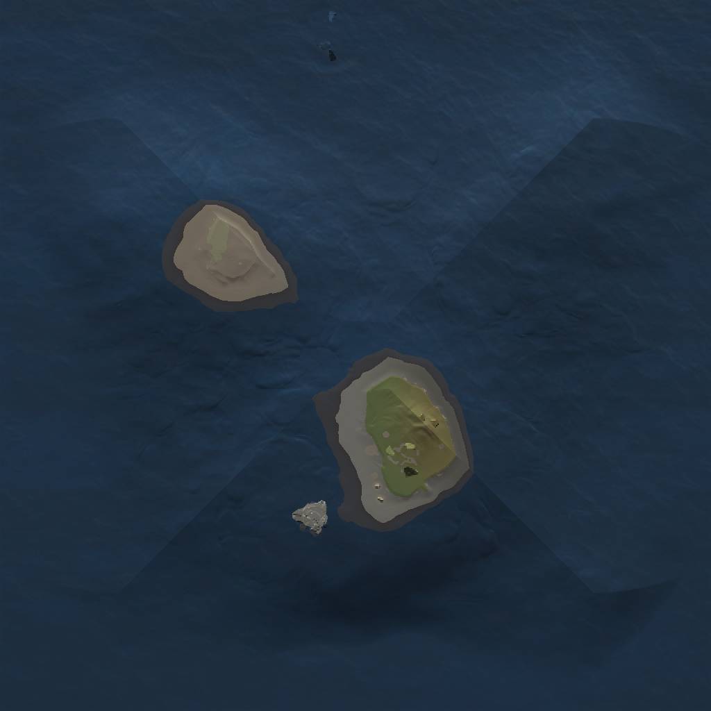 Rust Map: Procedural Map, Size: 1111, Seed: 340639, 3 Monuments