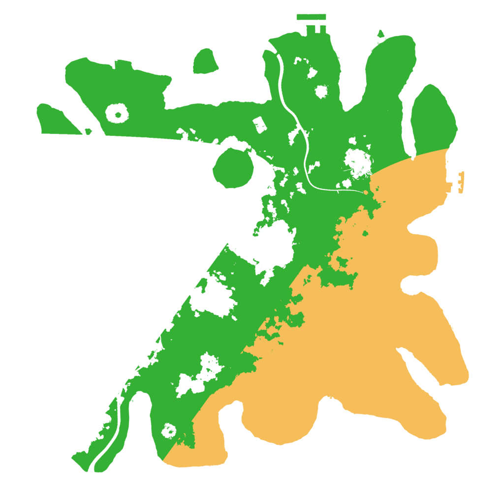 Biome Rust Map: Procedural Map, Size: 3500, Seed: 13181126