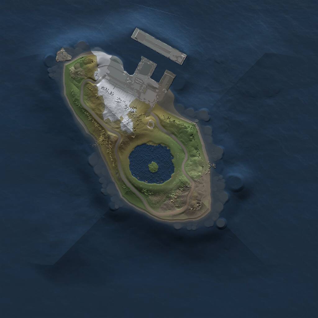 Rust Map: Procedural Map, Size: 1111, Seed: 506293, 2 Monuments