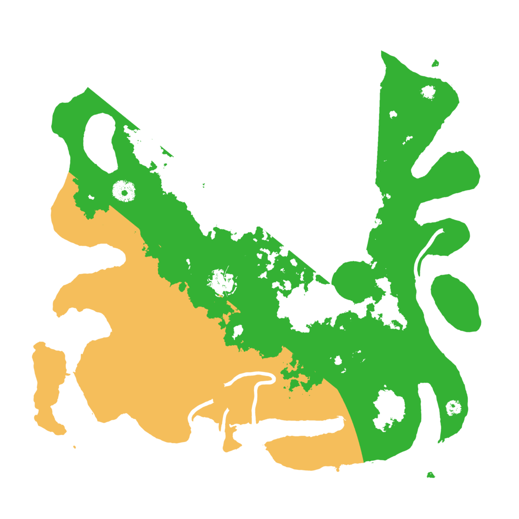 Biome Rust Map: Procedural Map, Size: 3500, Seed: 45421