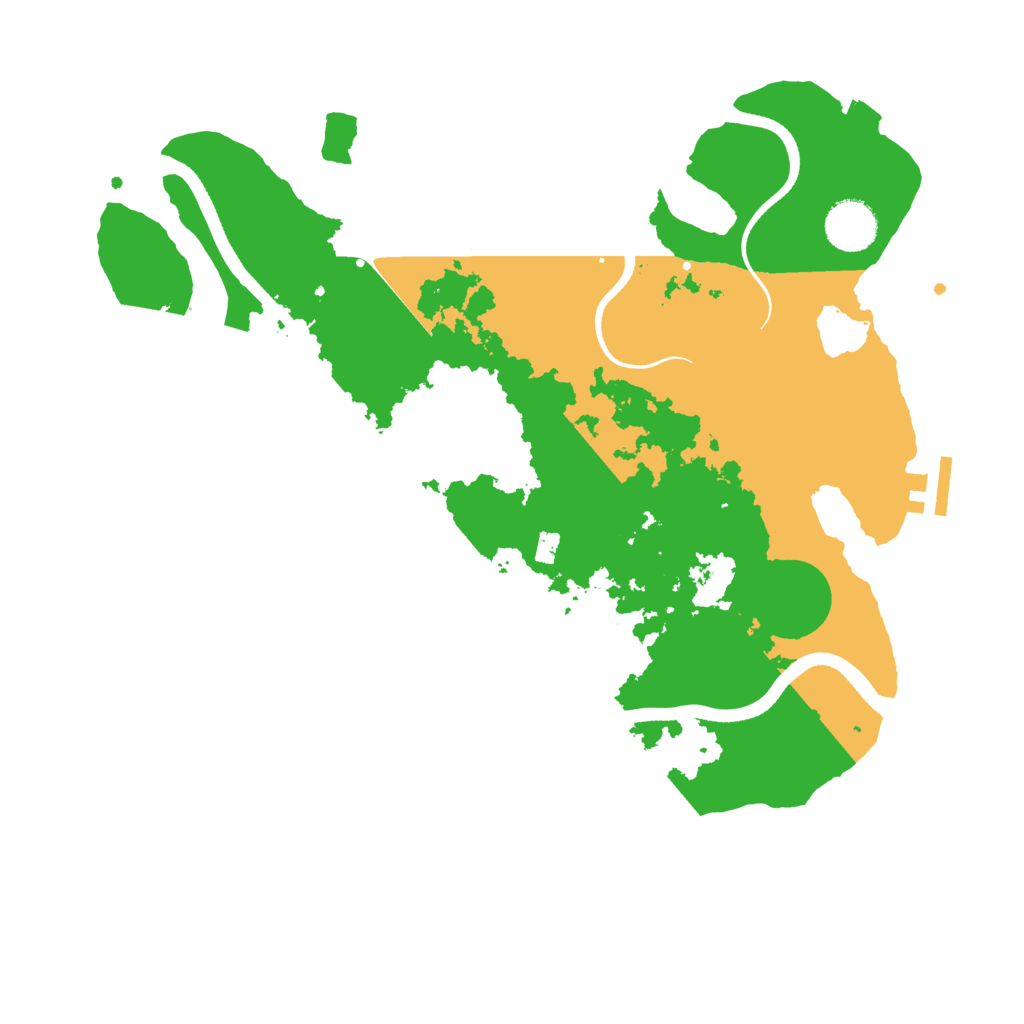 Biome Rust Map: Procedural Map, Size: 3500, Seed: 18853035
