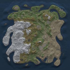 Thumbnail Rust Map: Procedural Map, Size: 4250, Seed: 141046013, 20 Monuments