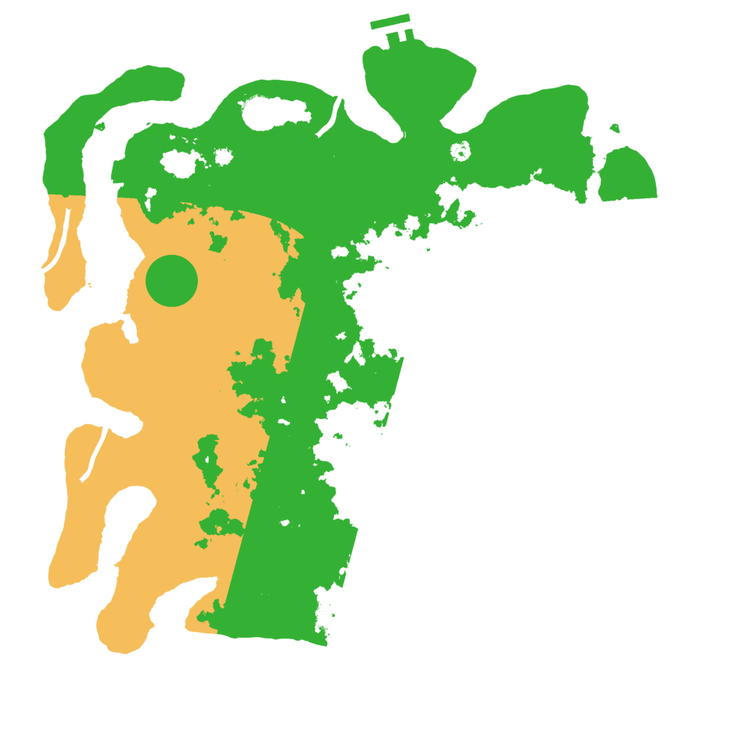 Biome Rust Map: Procedural Map, Size: 3700, Seed: 560912766
