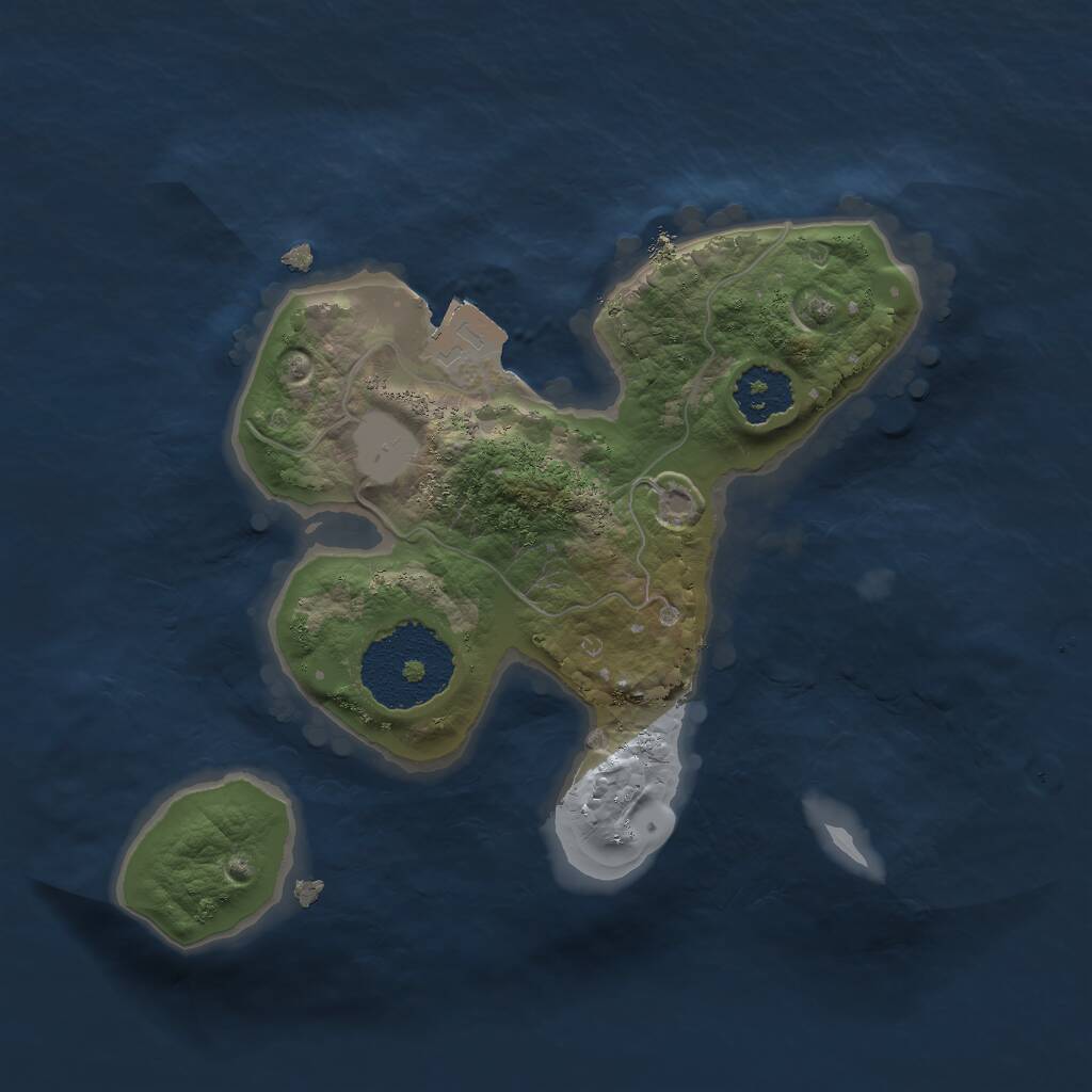 Rust Map: Procedural Map, Size: 1900, Seed: 738307277, 1 Monuments