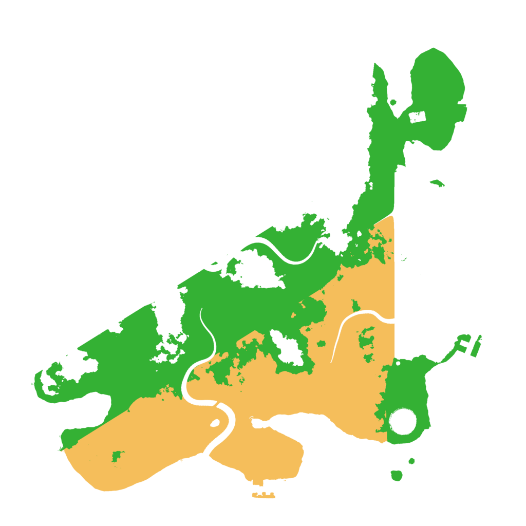 Biome Rust Map: Procedural Map, Size: 3500, Seed: 349827979
