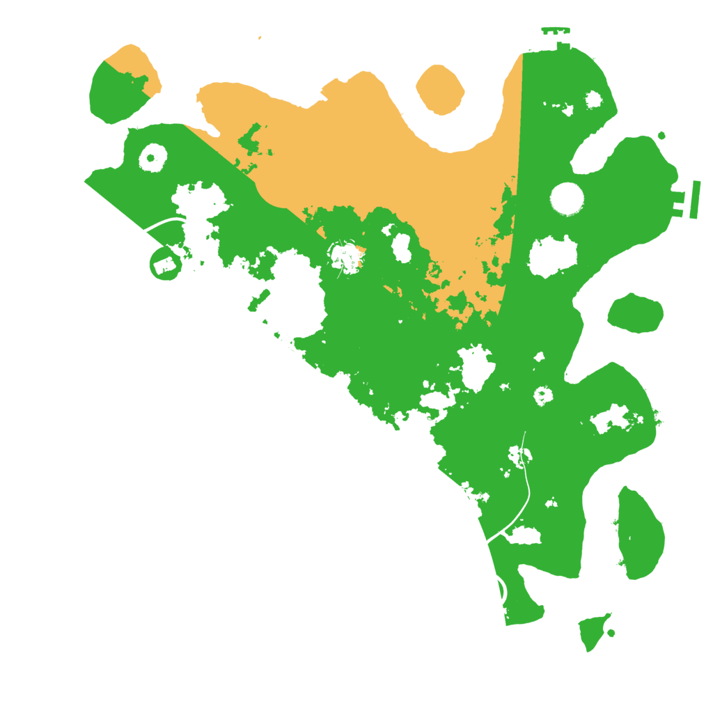 Biome Rust Map: Procedural Map, Size: 3800, Seed: 7492780