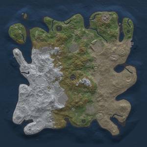 Thumbnail Rust Map: Procedural Map, Size: 3700, Seed: 42238378, 19 Monuments