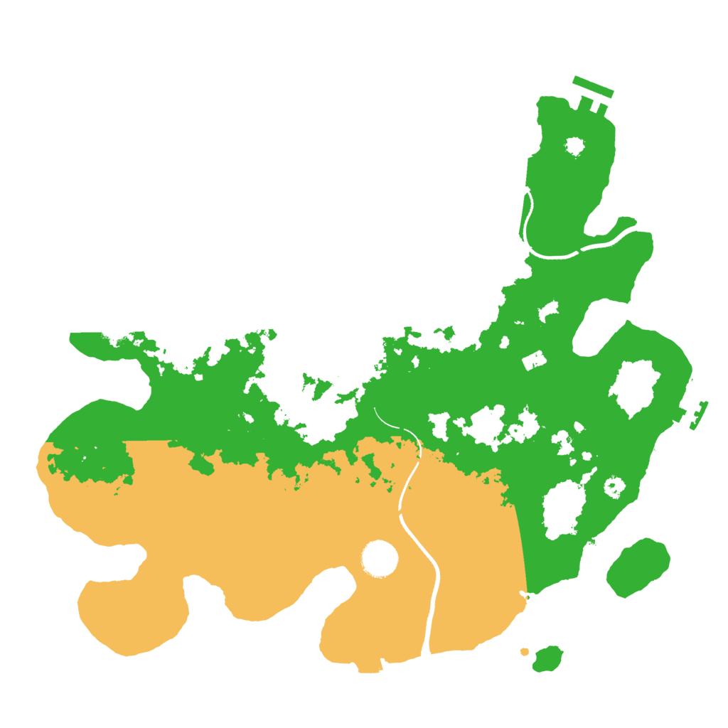 Biome Rust Map: Procedural Map, Size: 3500, Seed: 21582727