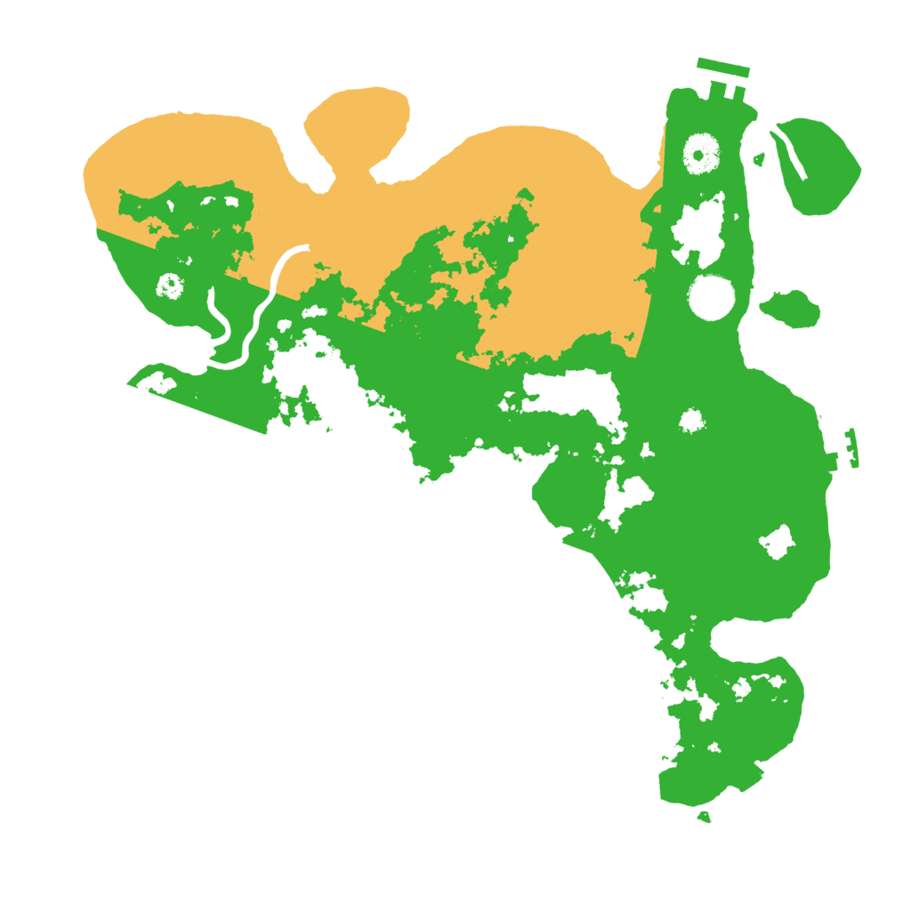 Biome Rust Map: Procedural Map, Size: 3500, Seed: 51211186
