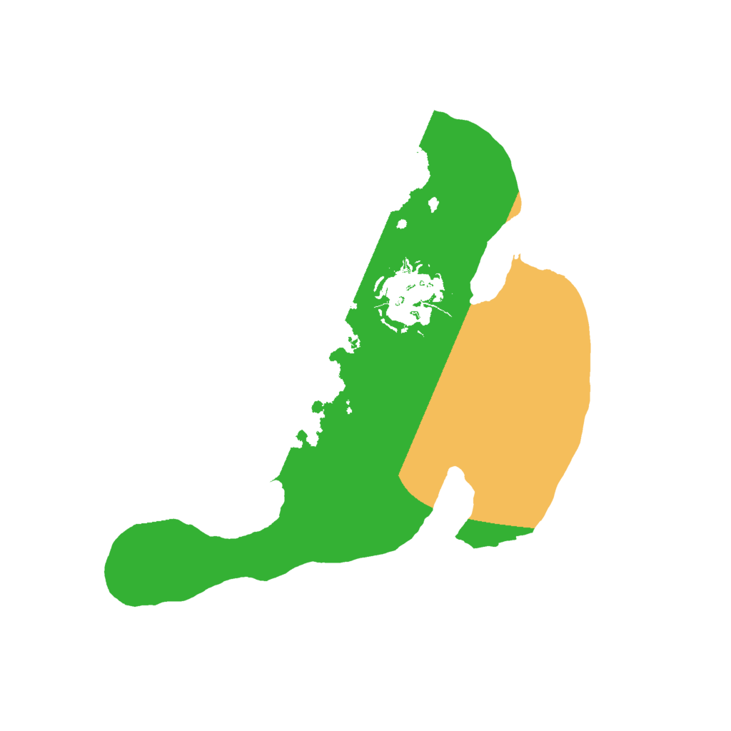 Biome Rust Map: Barren, Size: 2000, Seed: 612351