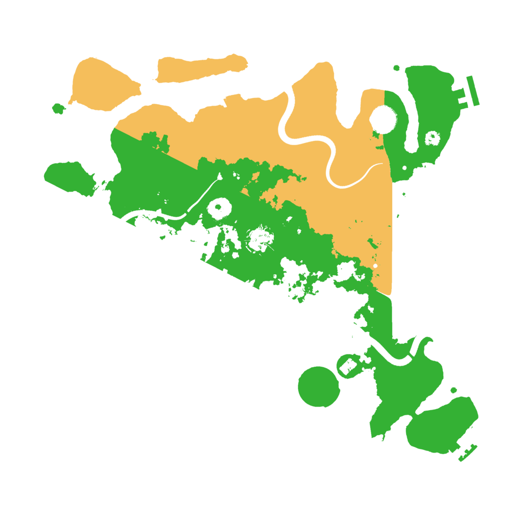 Biome Rust Map: Procedural Map, Size: 3500, Seed: 79891833
