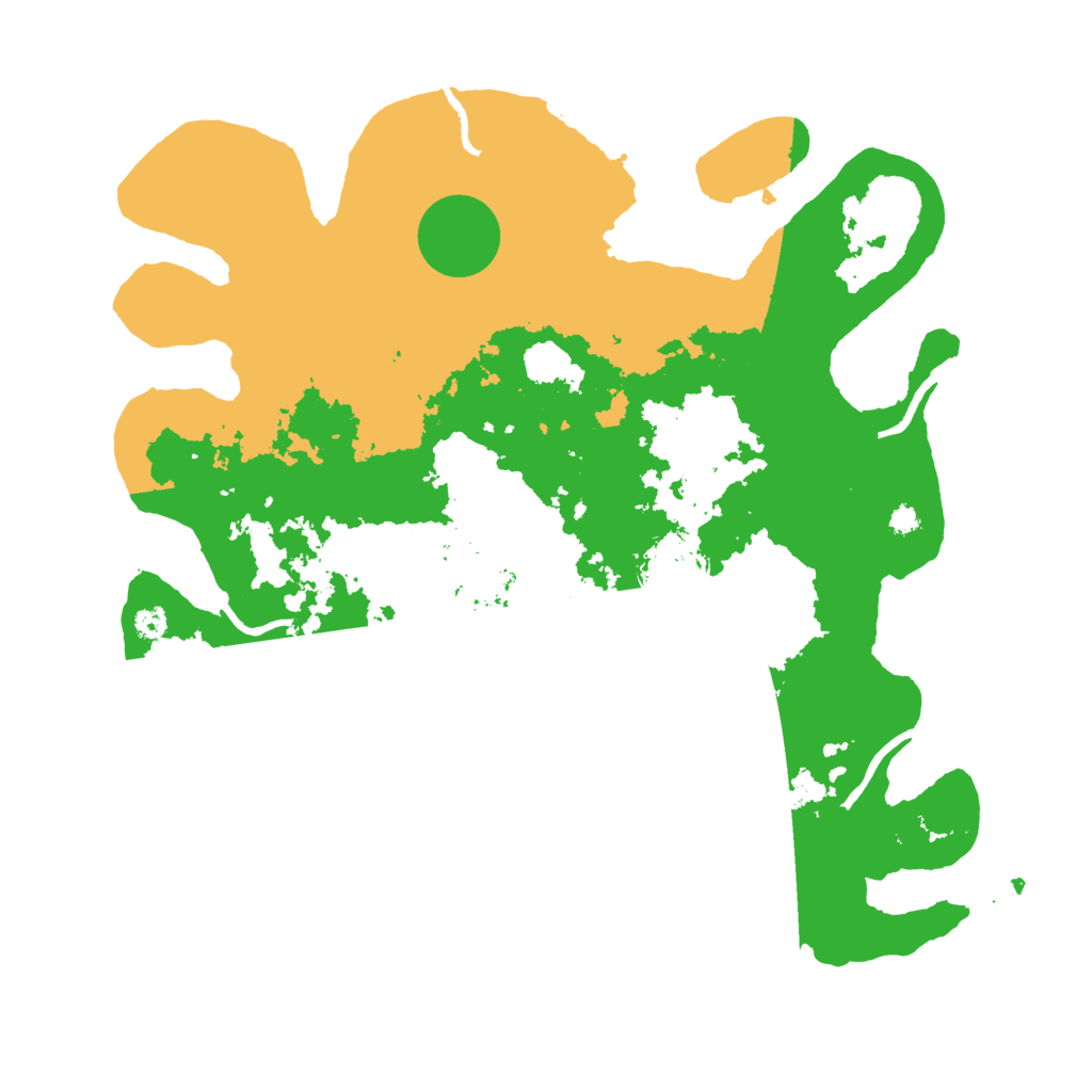 Biome Rust Map: Procedural Map, Size: 3500, Seed: 69795354