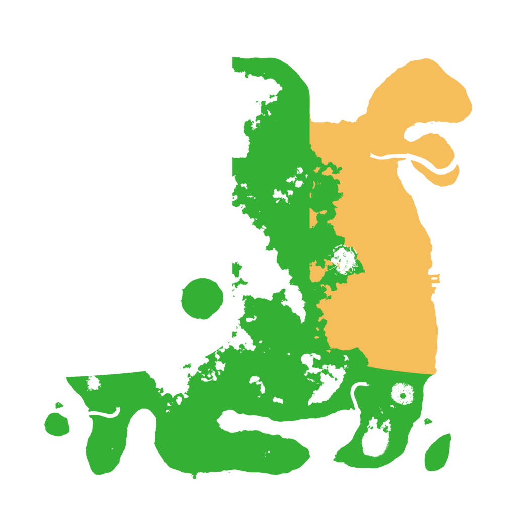 Biome Rust Map: Procedural Map, Size: 3500, Seed: 43267419