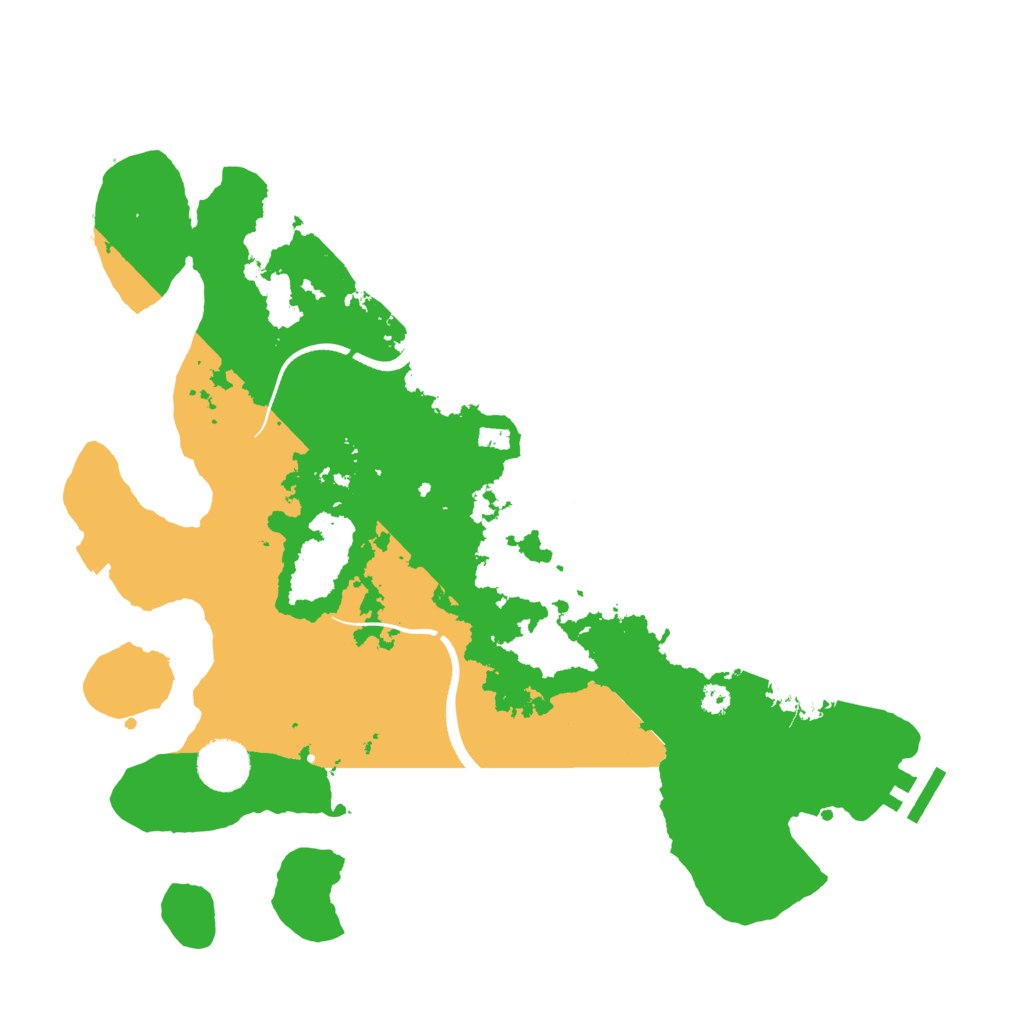 Biome Rust Map: Procedural Map, Size: 3500, Seed: 7692