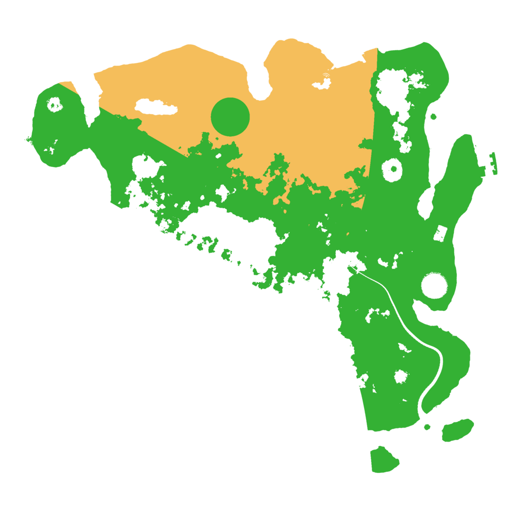 Biome Rust Map: Procedural Map, Size: 3500, Seed: 97492697