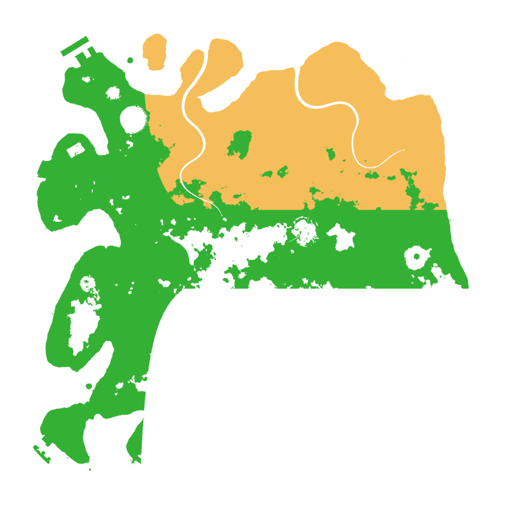Biome Rust Map: Procedural Map, Size: 3500, Seed: 11689954