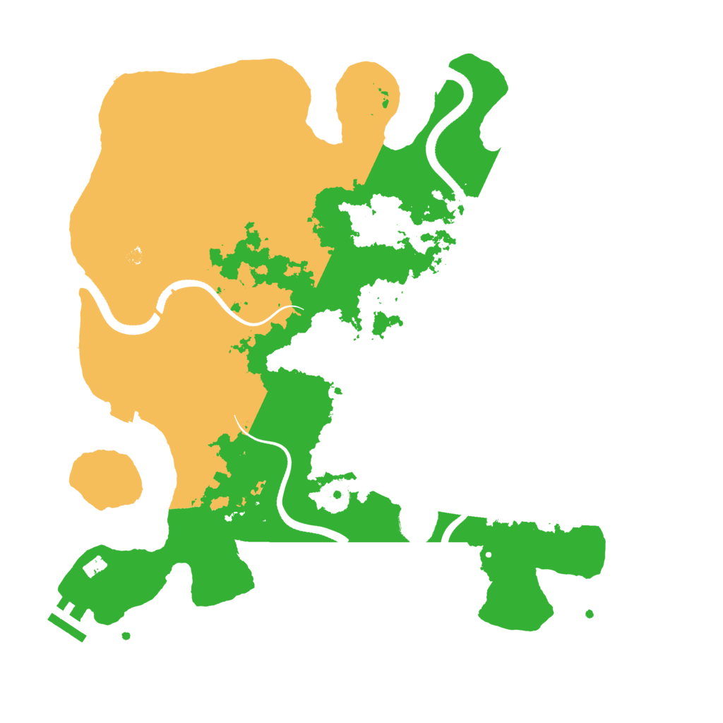 Biome Rust Map: Procedural Map, Size: 3500, Seed: 18507107