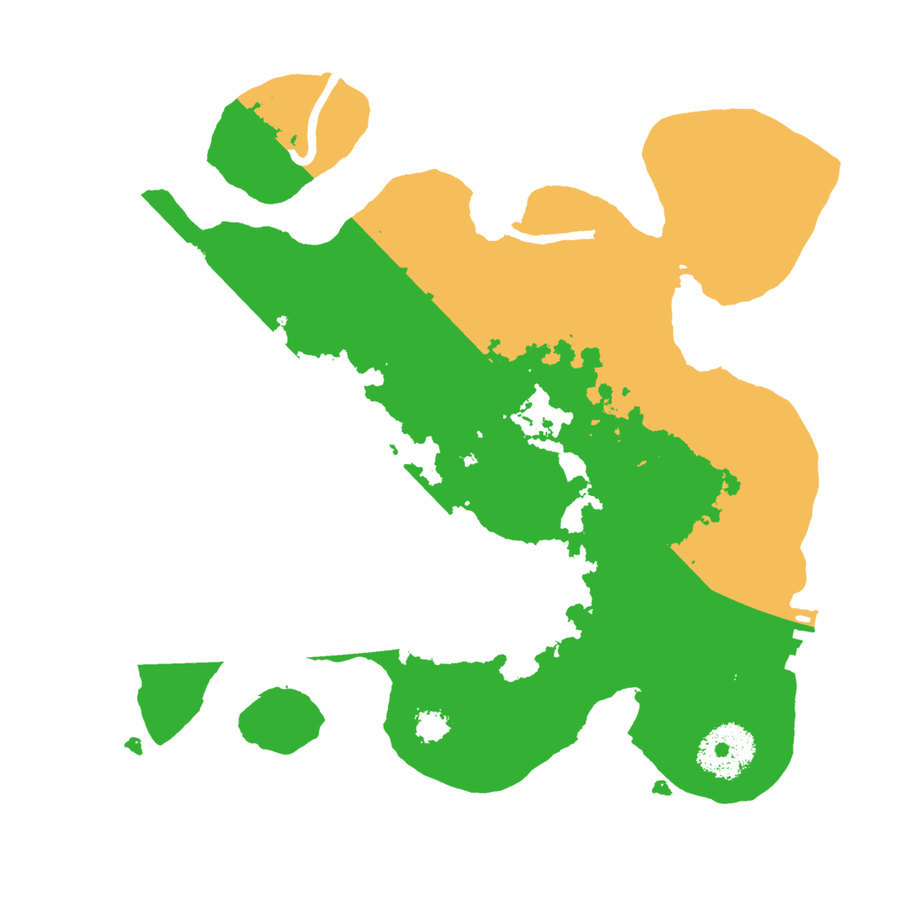 Biome Rust Map: Procedural Map, Size: 2500, Seed: 11252557