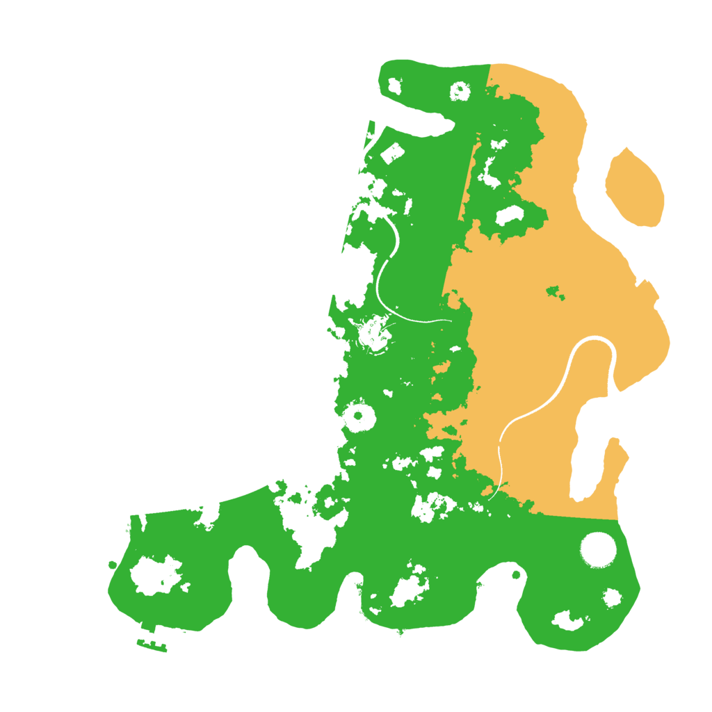 Biome Rust Map: Procedural Map, Size: 3500, Seed: 62253617