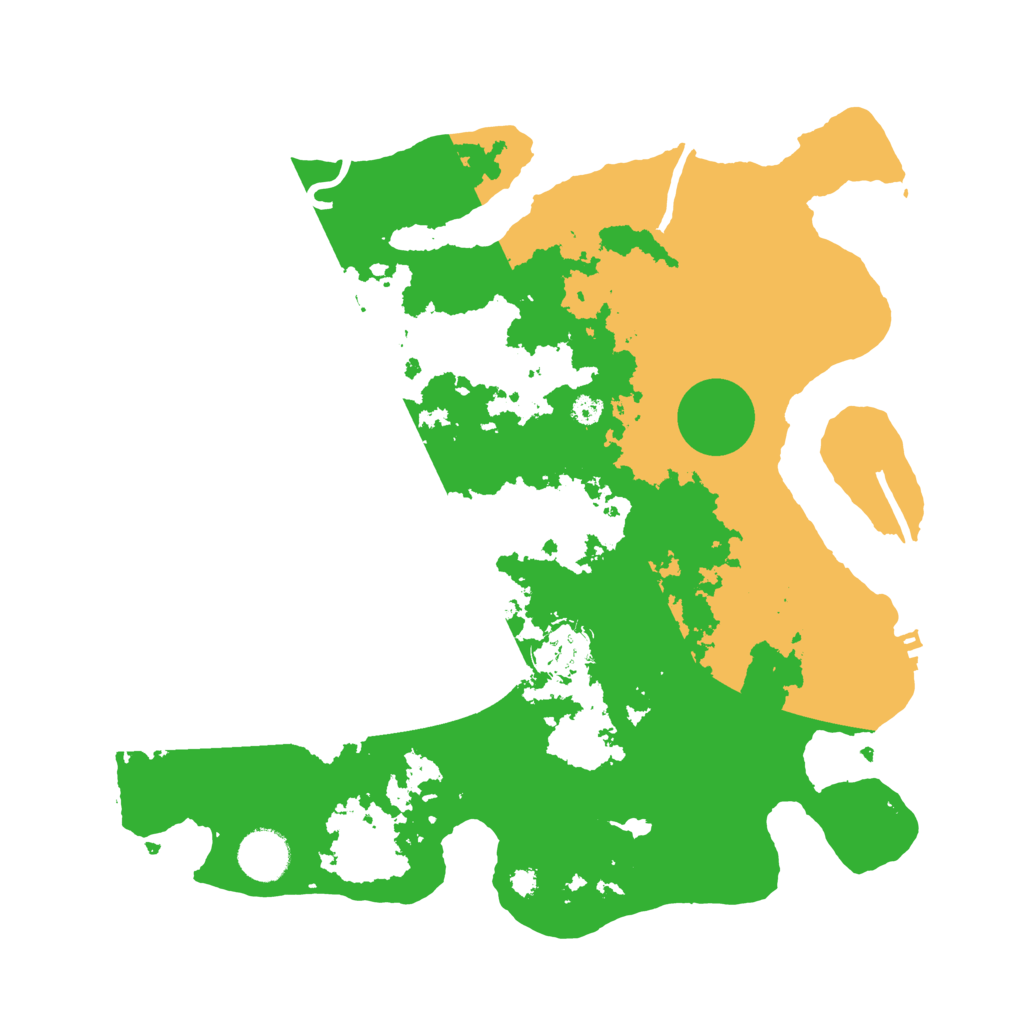 Biome Rust Map: Procedural Map, Size: 3500, Seed: 46896419