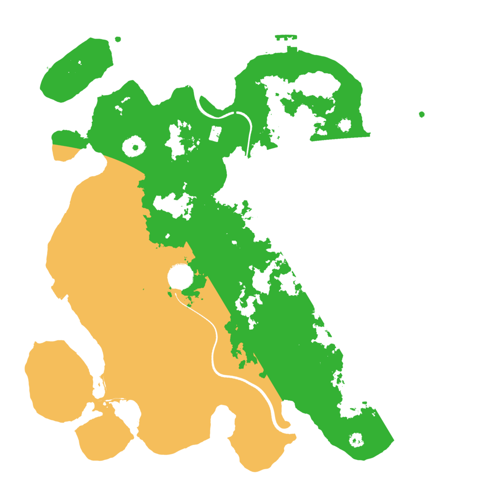 Biome Rust Map: Procedural Map, Size: 3500, Seed: 22657896
