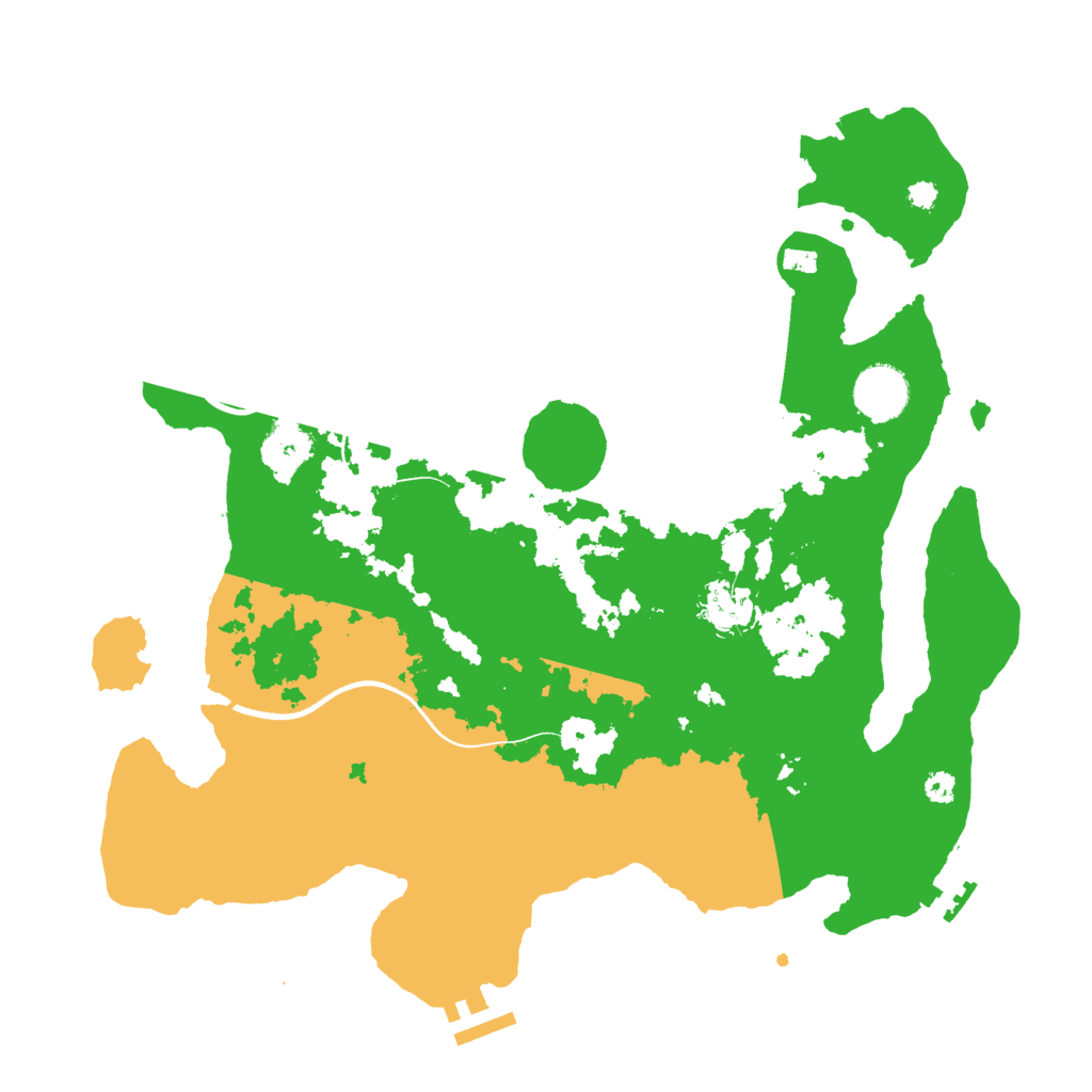 Biome Rust Map: Procedural Map, Size: 3500, Seed: 48630079