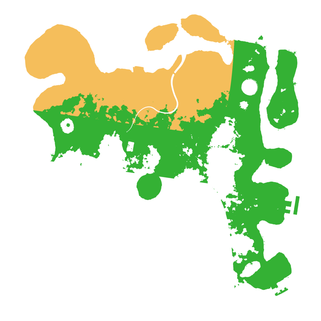 Biome Rust Map: Procedural Map, Size: 3500, Seed: 51036230
