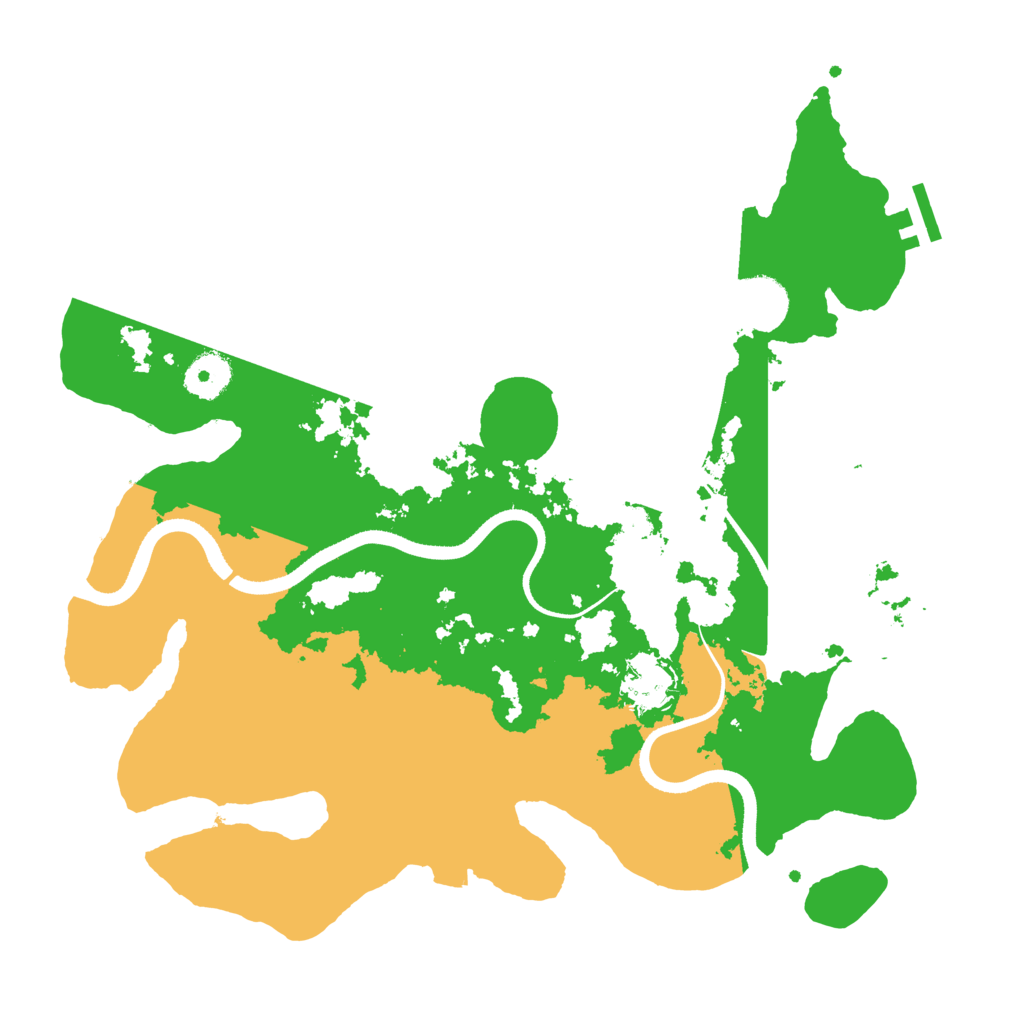 Biome Rust Map: Procedural Map, Size: 3500, Seed: 55944009