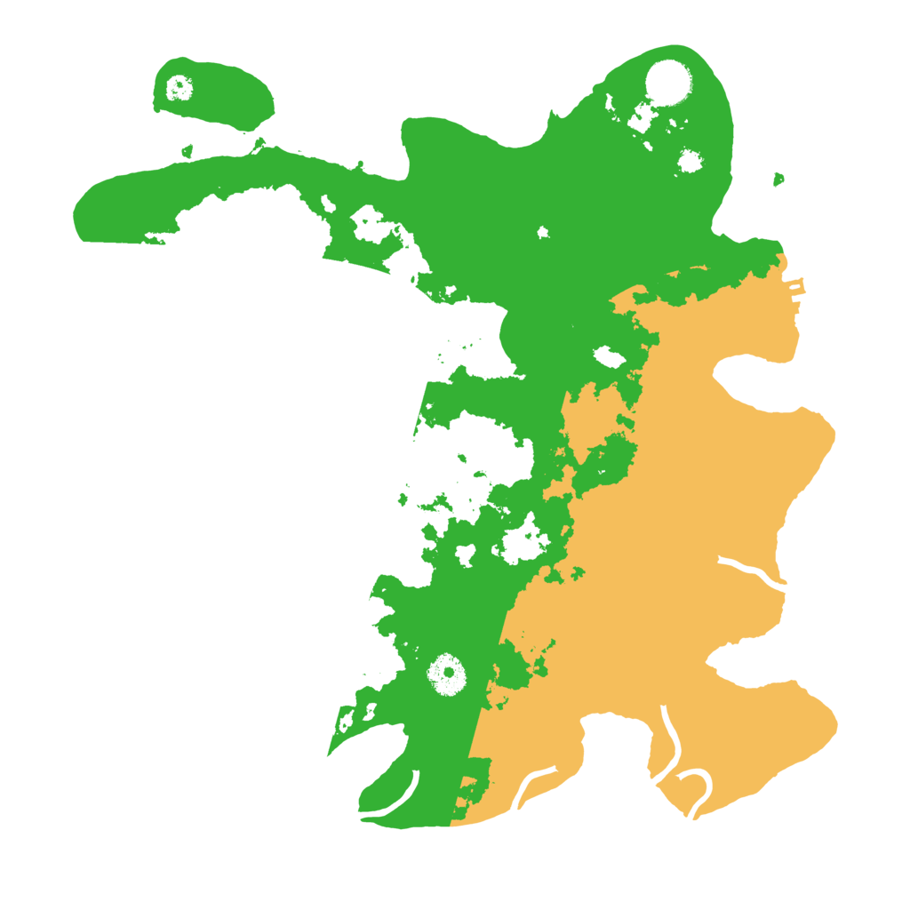 Biome Rust Map: Procedural Map, Size: 3500, Seed: 16579840