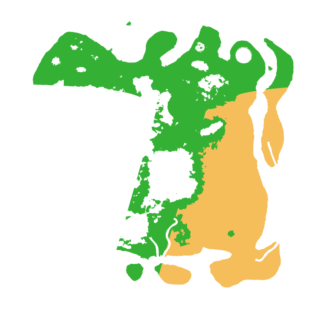 Biome Rust Map: Procedural Map, Size: 3500, Seed: 36248155