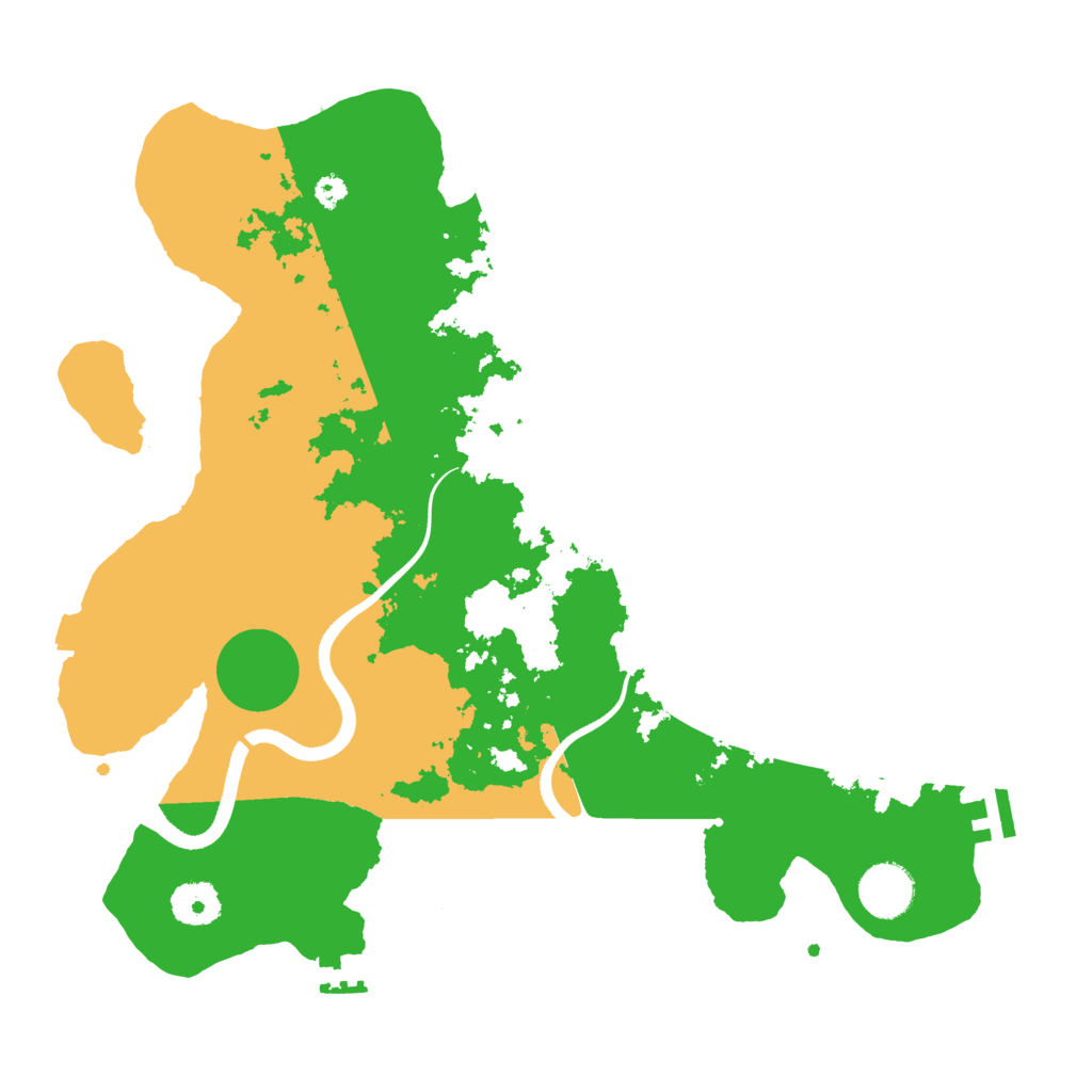 Biome Rust Map: Procedural Map, Size: 3500, Seed: 4613861