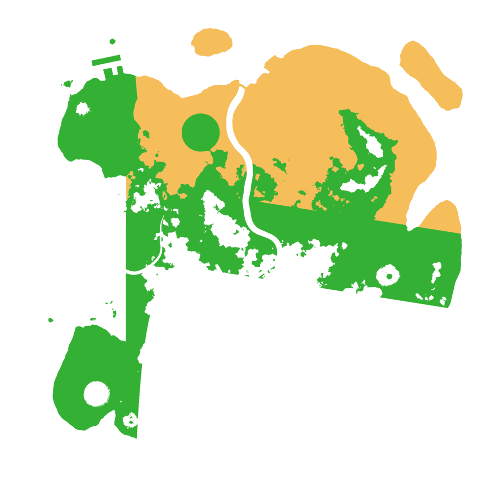 Biome Rust Map: Procedural Map, Size: 3500, Seed: 73113450