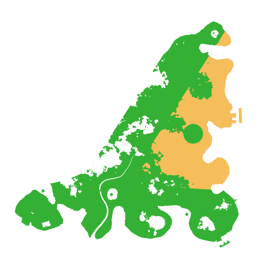 Biome Rust Map: Procedural Map, Size: 3500, Seed: 82328191