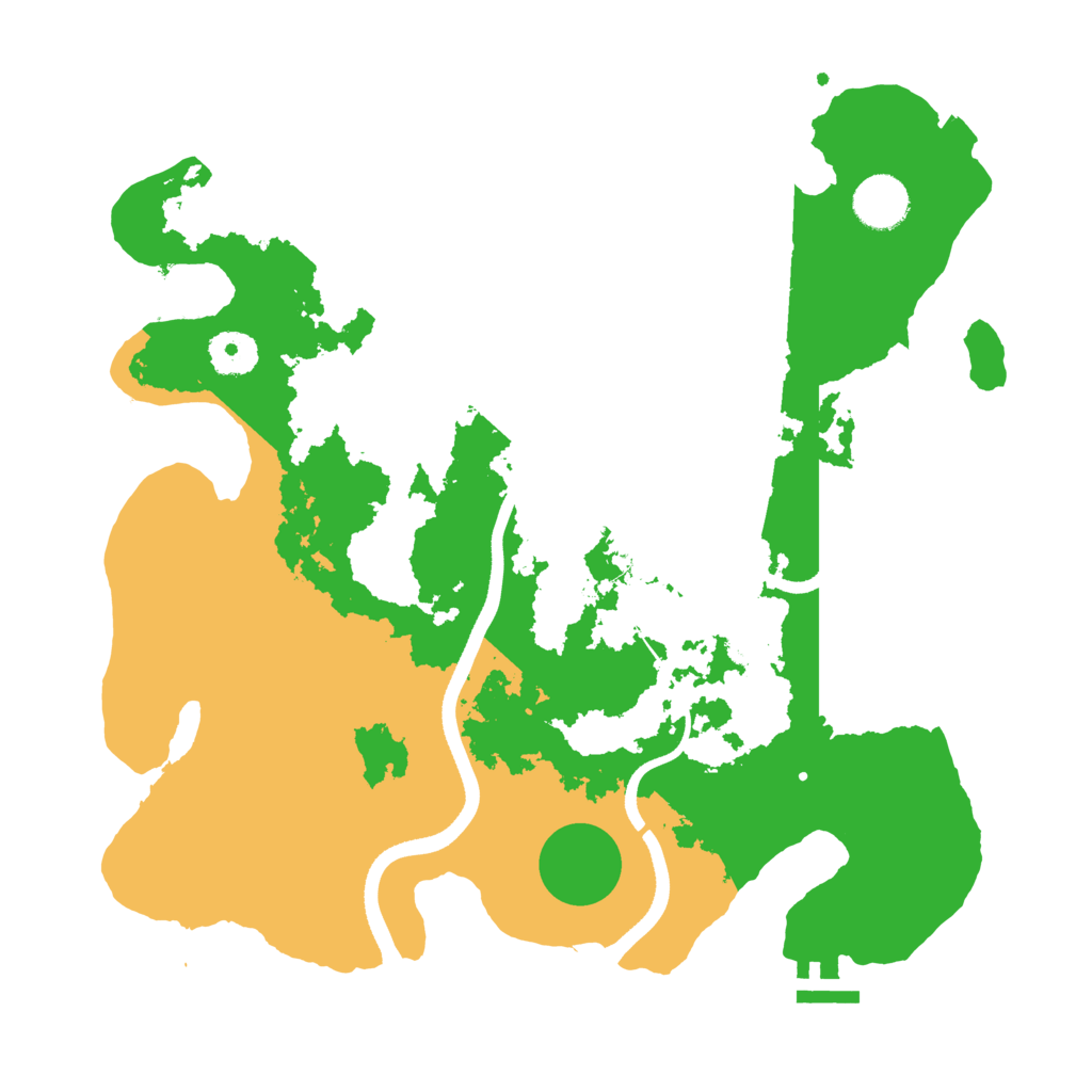 Biome Rust Map: Procedural Map, Size: 3500, Seed: 19416180