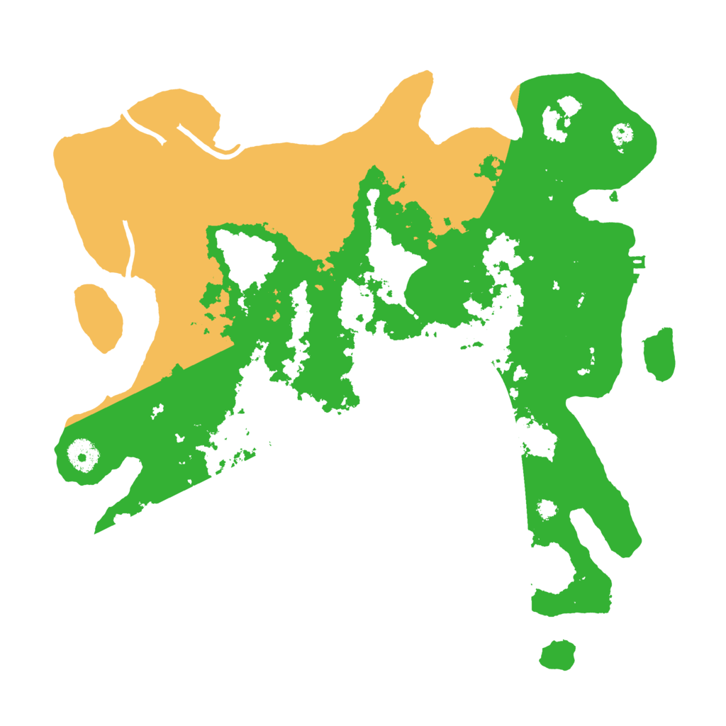Biome Rust Map: Procedural Map, Size: 3500, Seed: 95066579