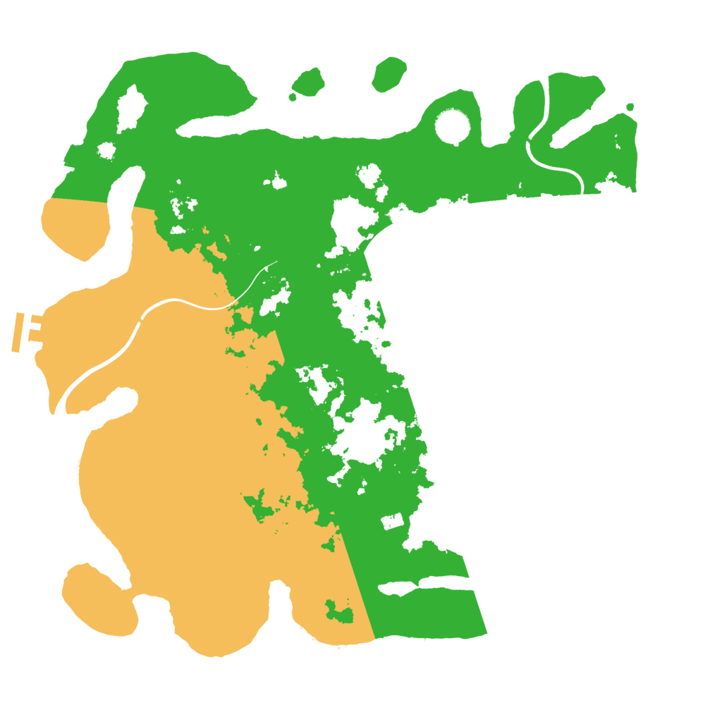 Biome Rust Map: Procedural Map, Size: 3700, Seed: 198348333