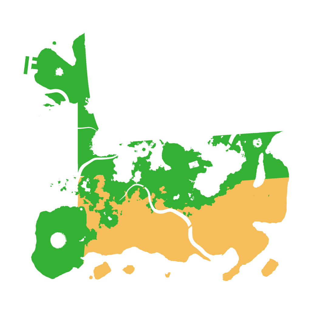 Biome Rust Map: Procedural Map, Size: 3500, Seed: 39285851