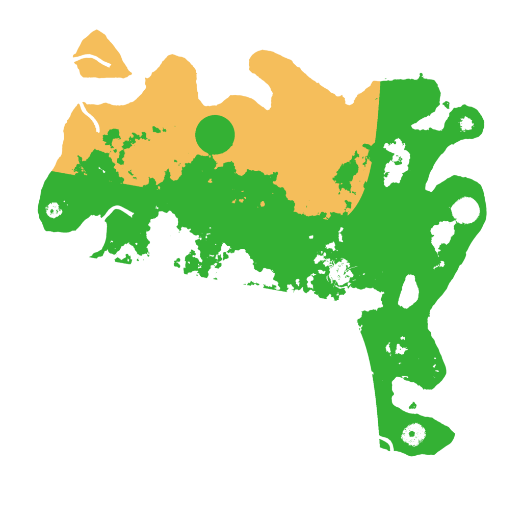 Biome Rust Map: Procedural Map, Size: 3500, Seed: 7072590